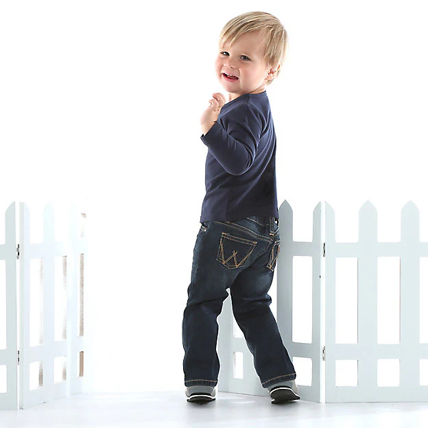 Infant Adjustable Waist Western Wrangler Jeans PQJ136D - Image 4