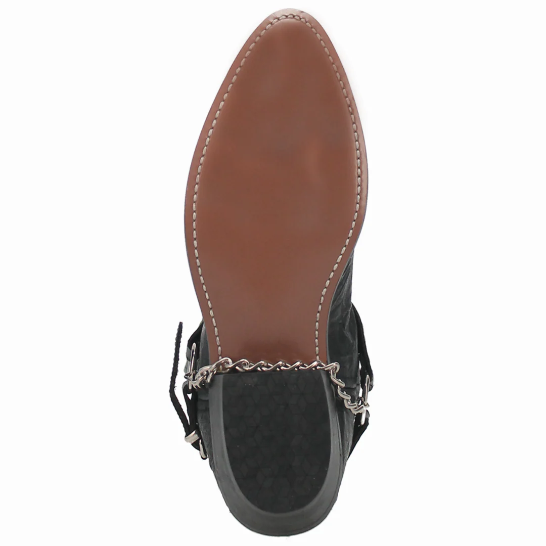 Men's Suiter Black Concho Leather Boot By Dingo DI02175 - Image 7