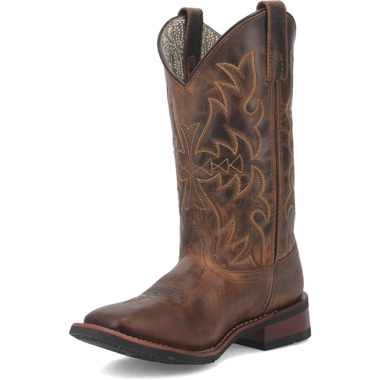 Women's Anita Embroidered Tan Leather Boot By Laredo 5602 - Image 10