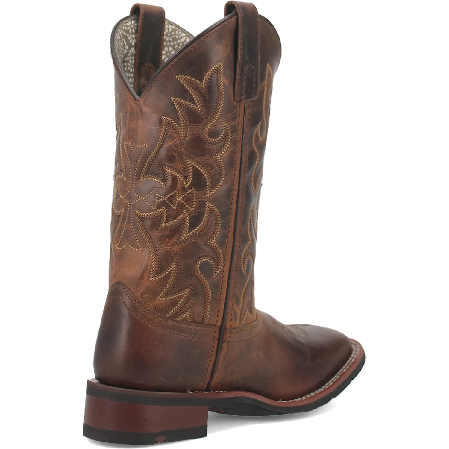 Women's Anita Embroidered Tan Leather Boot By Laredo 5602 - Image 6