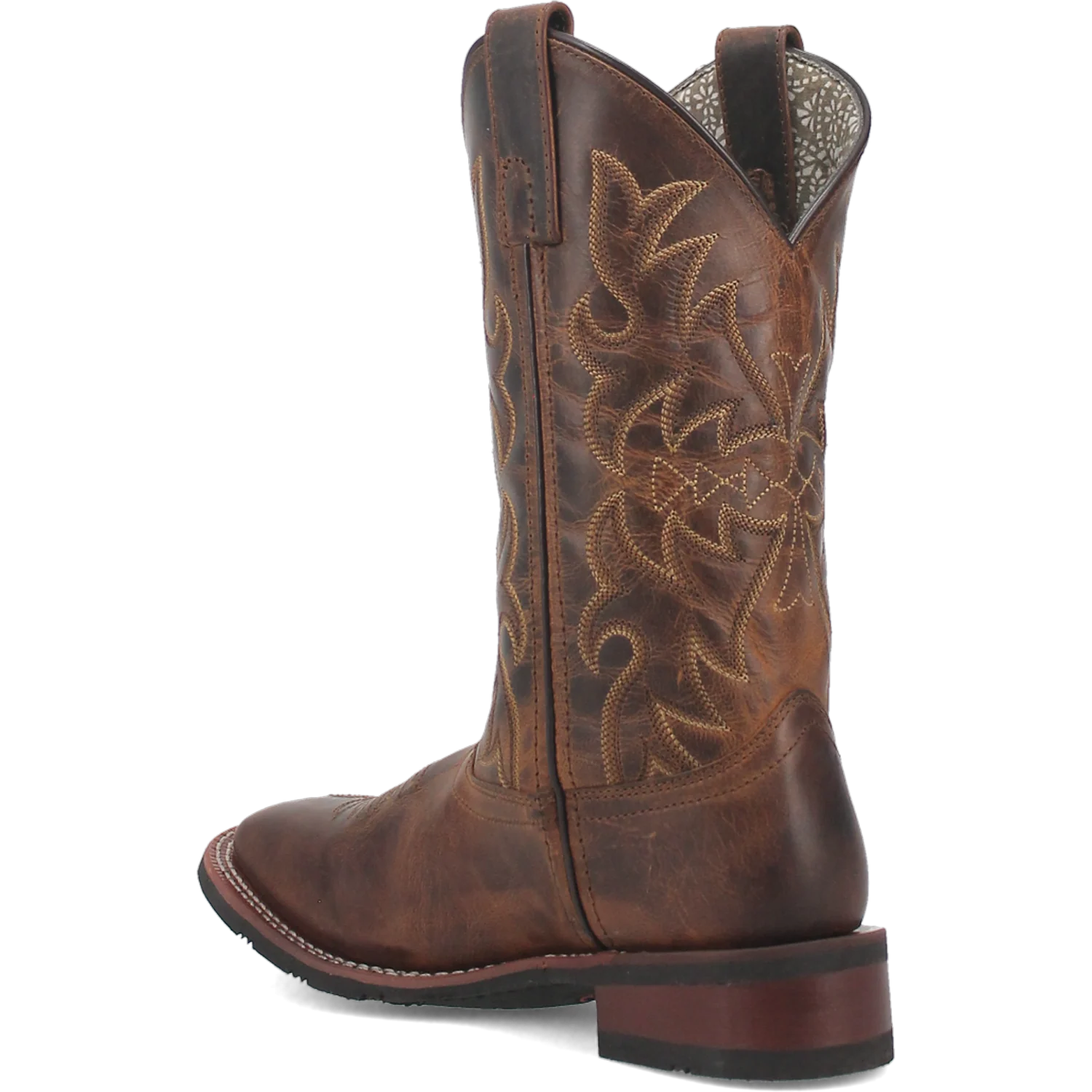 Women's Anita Embroidered Tan Leather Boot By Laredo 5602 - Image 8