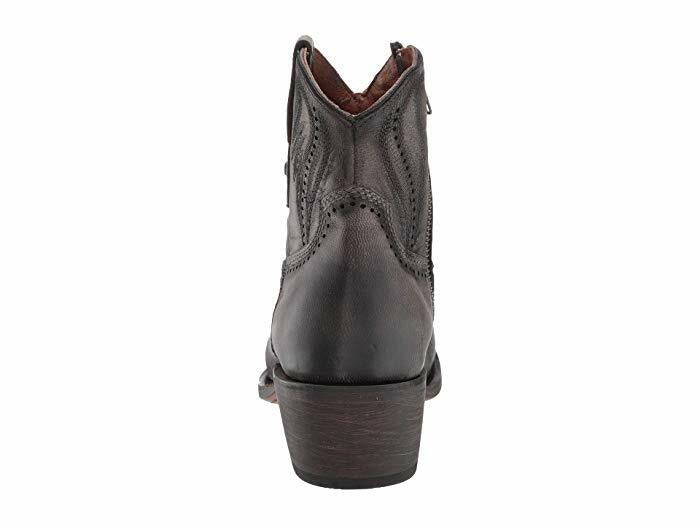 Women's Sabine Anthracite Perforated Bootie by Lucchese M6038 - Image 5