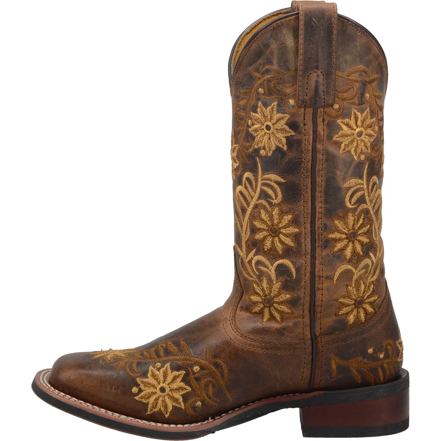 Women's Secret Garden Floral Embroidered Western Boot By Laredo 5822 - Image 4