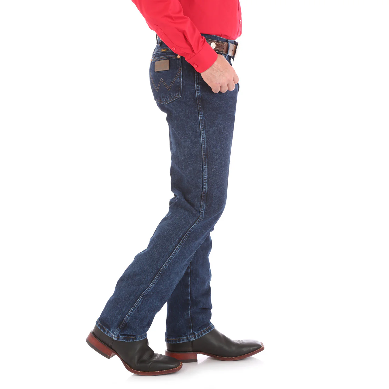 Wrangler Cowboy Cut Original Fit Dk Stone Jeans 13MWZDD - Image 3